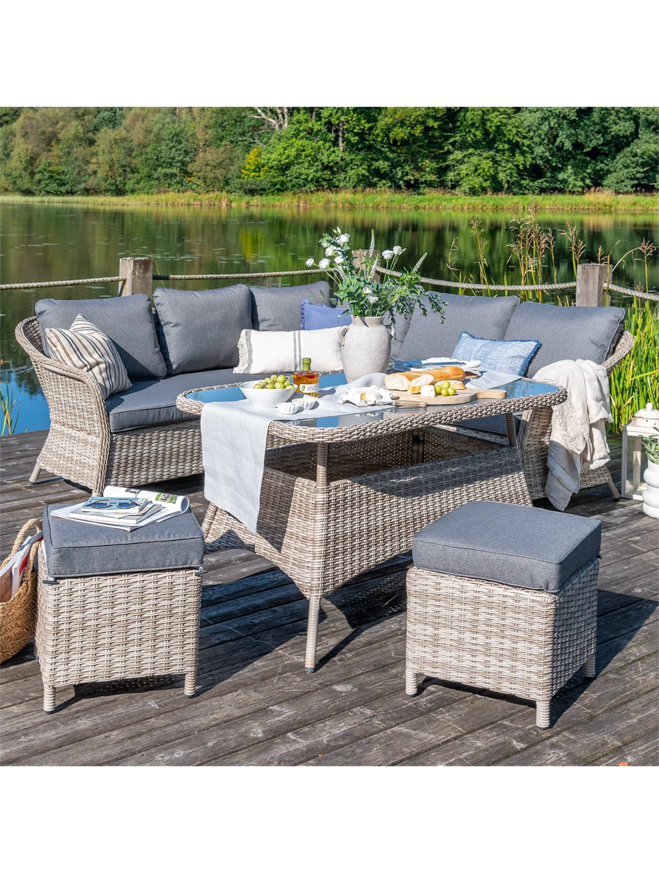 Shore Corner Sofa Dining Set