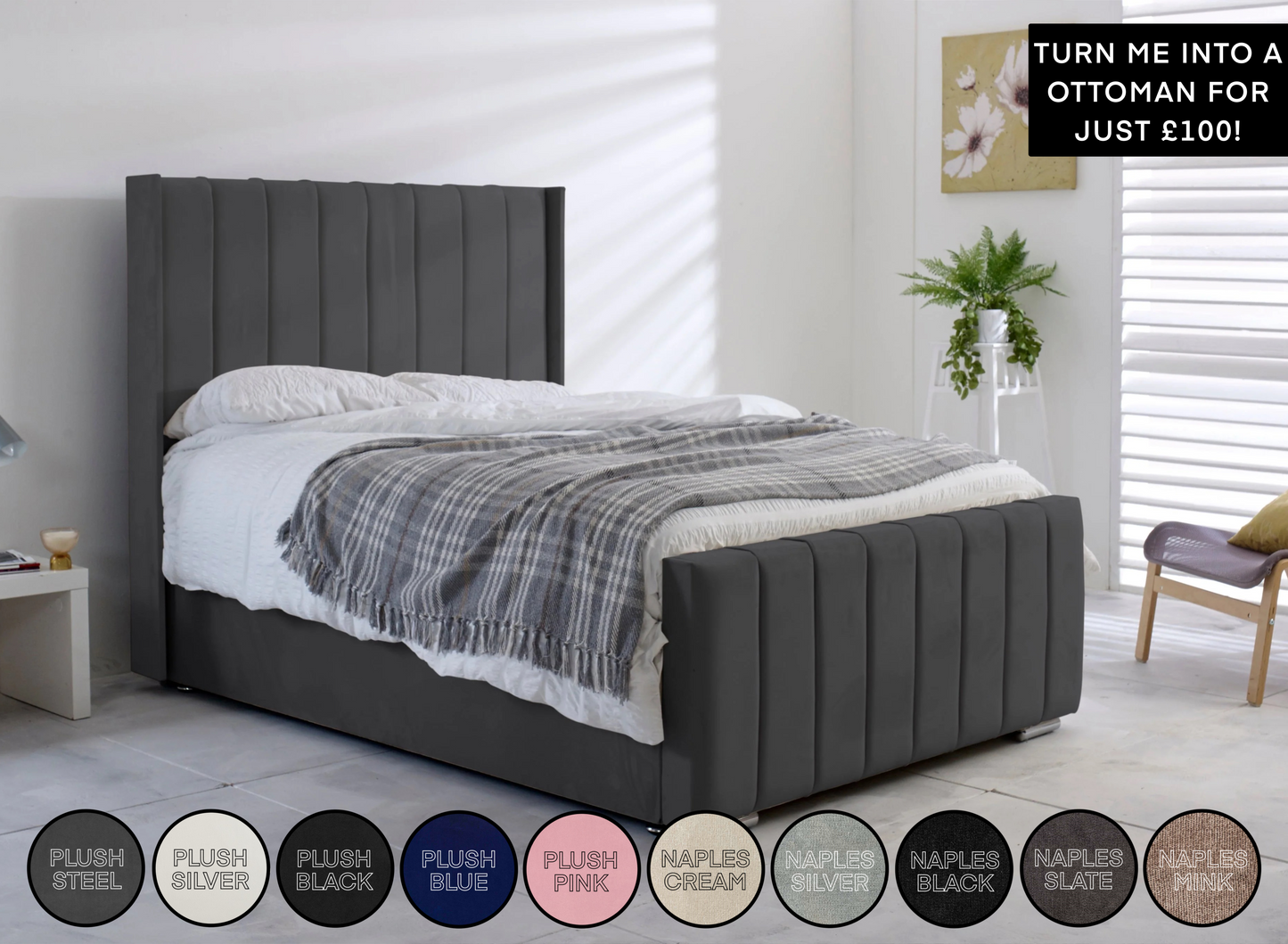 Stripe Wing Bed