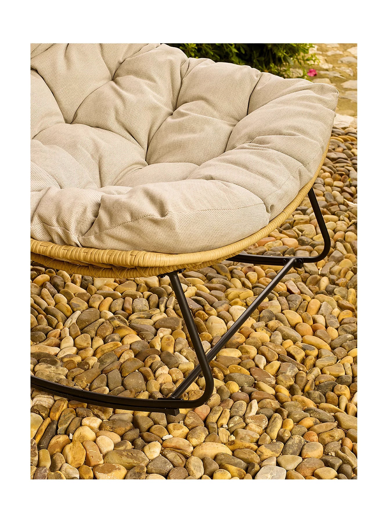 Beige Mykonos Rocking Chair