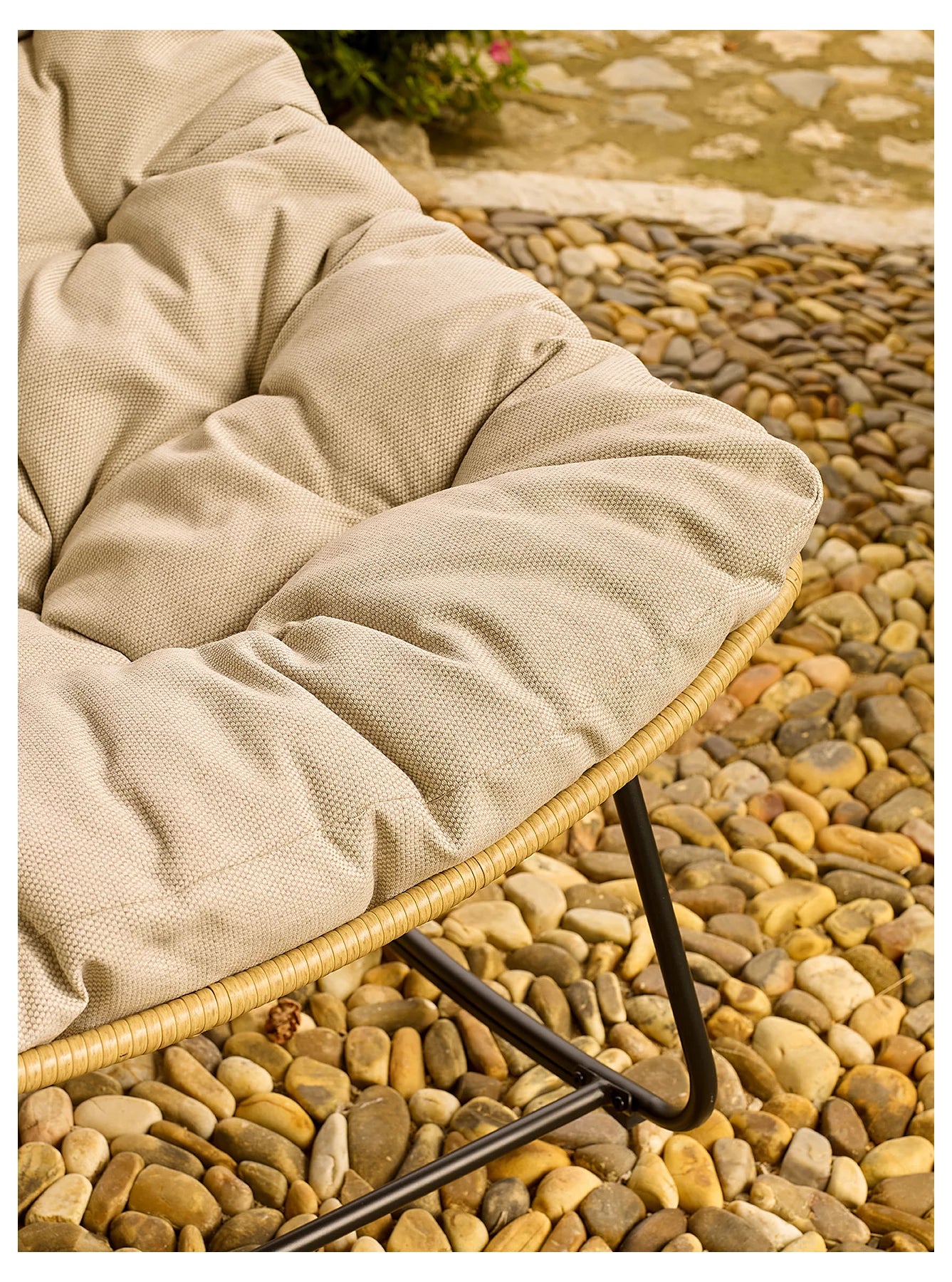 Beige Mykonos Rocking Chair