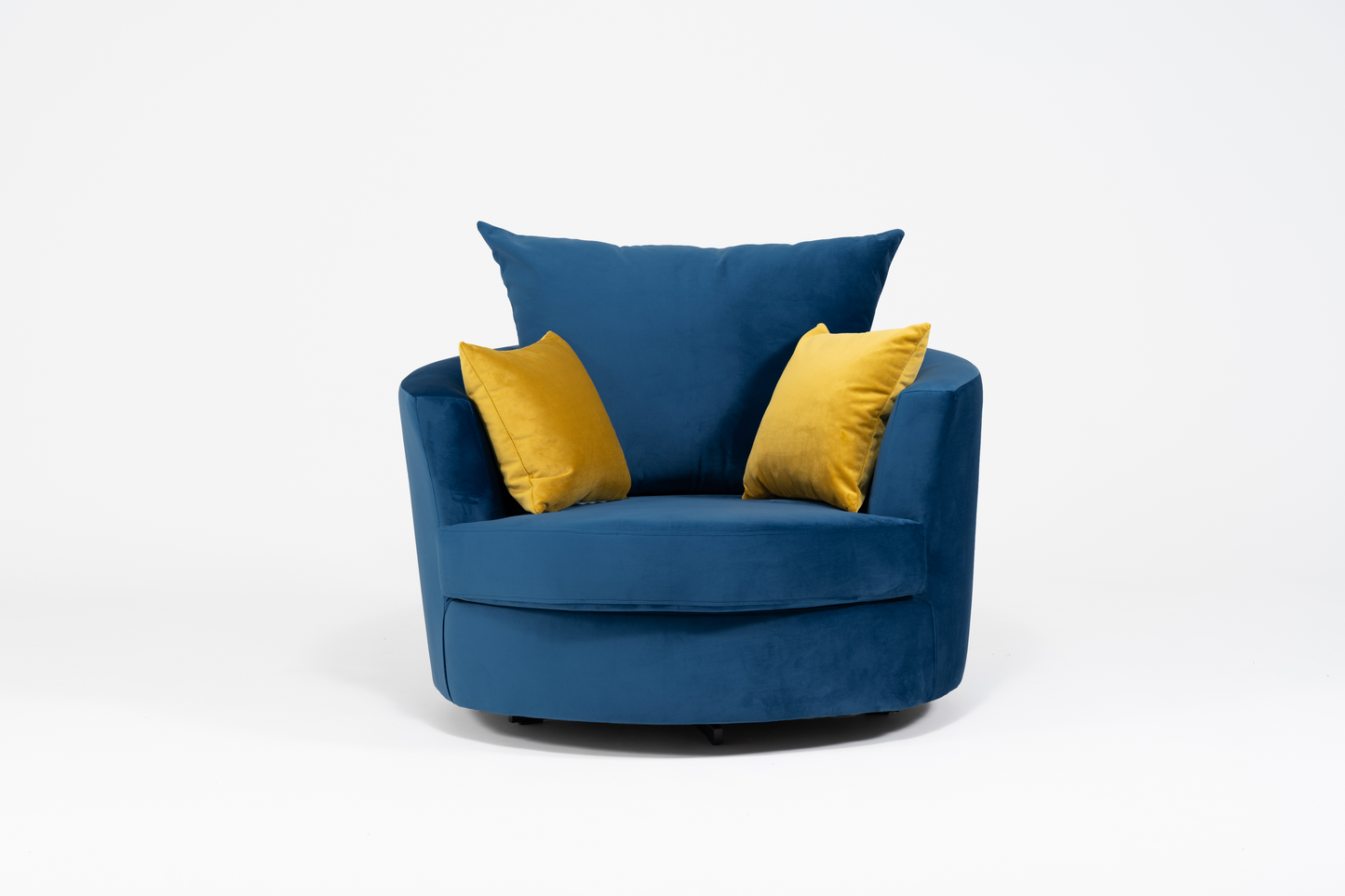 Velvet Swivel Cuddle Chair