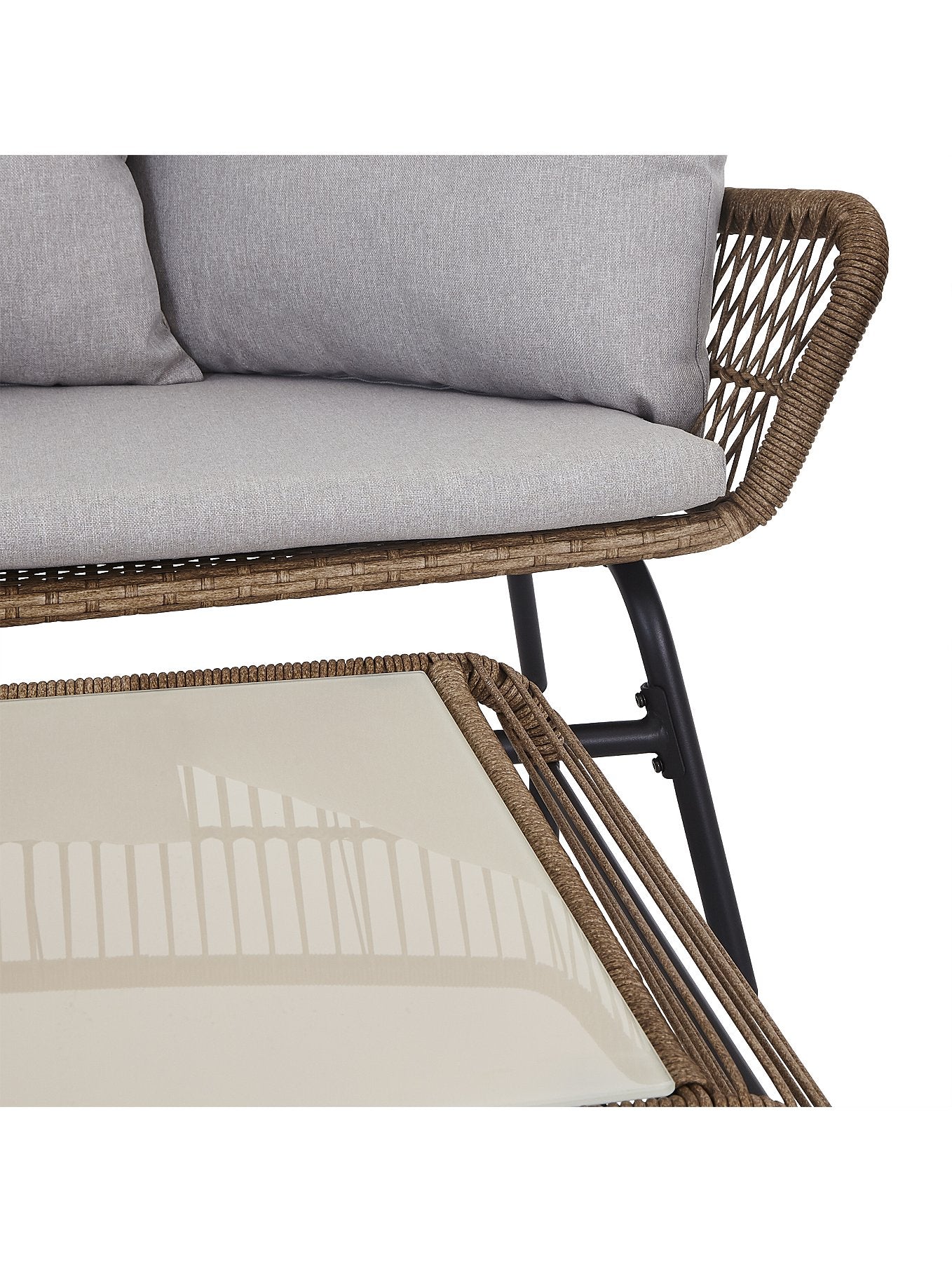 Arizona Natural 4 Piece Garden Sofa Set