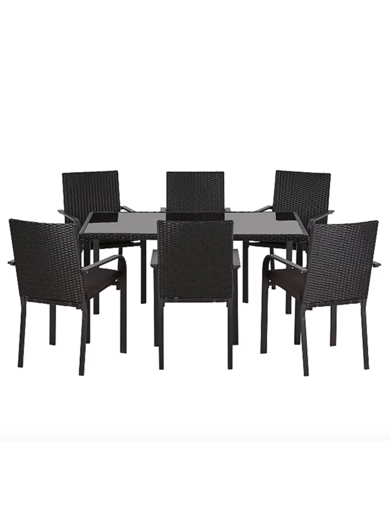 Orlando Black 7 Piece Patio Set
