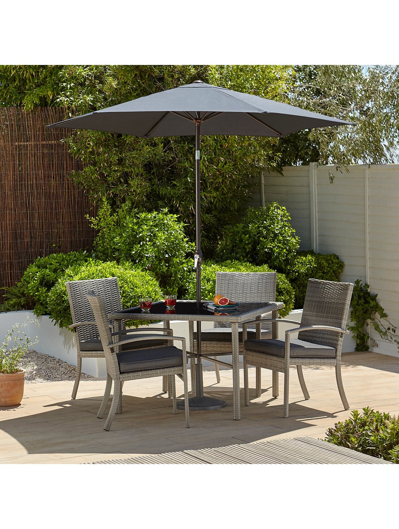 Jakarta Charcoal 6 Piece Patio Set