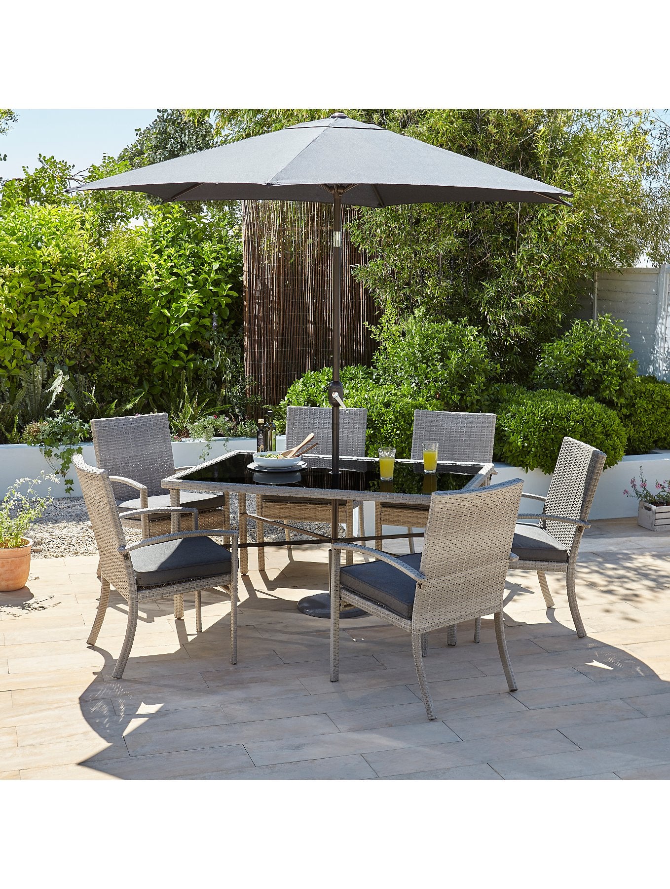 Jakarta Charcoal Piece Patio Set – Simply Furniture Ltd