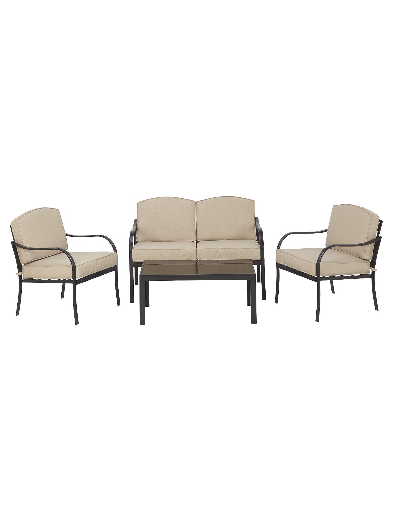 Haversham 4 Piece Garden Sofa Set - Linen