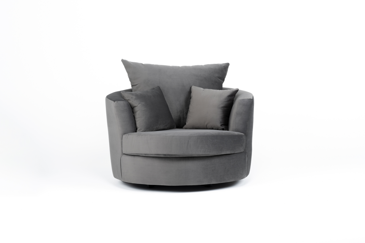 Velvet Swivel Cuddle Chair