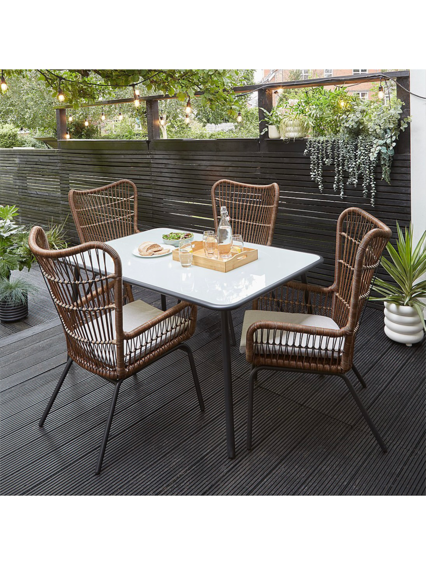 Arizona Natural Rectangular Dining Set - 5 Piece