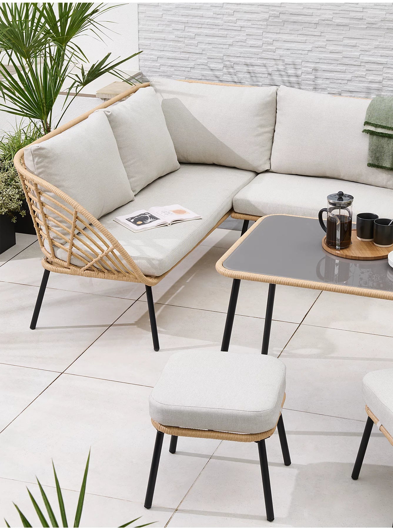 Mykonos Rattan Corner Dining Set