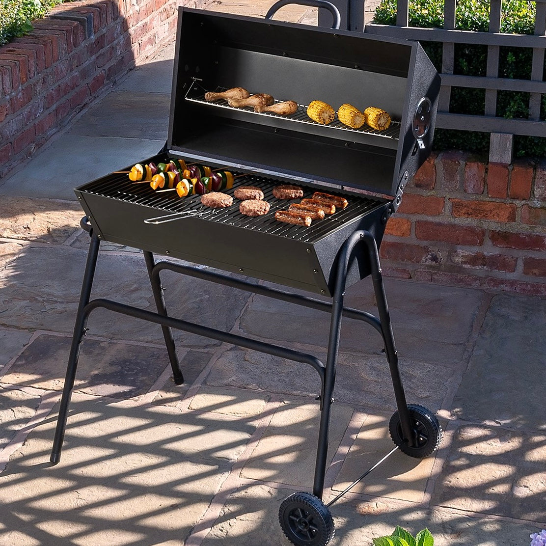 Hexagonal Charcoal Barrel Grill