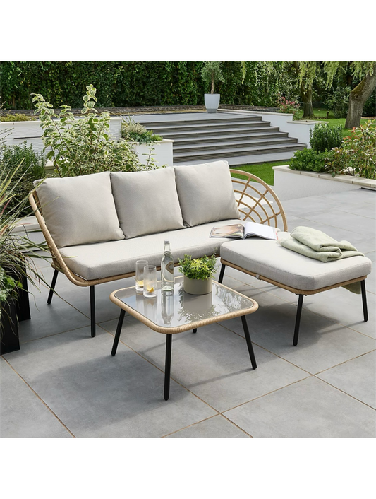 Mykonos Rattan Corner Sofa Set
