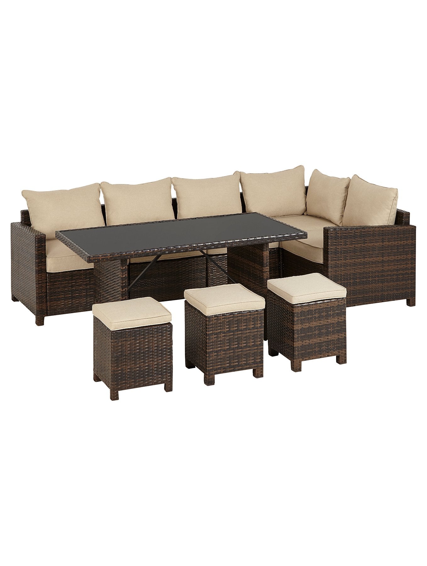 Linen Corner Group Garden Dining Set