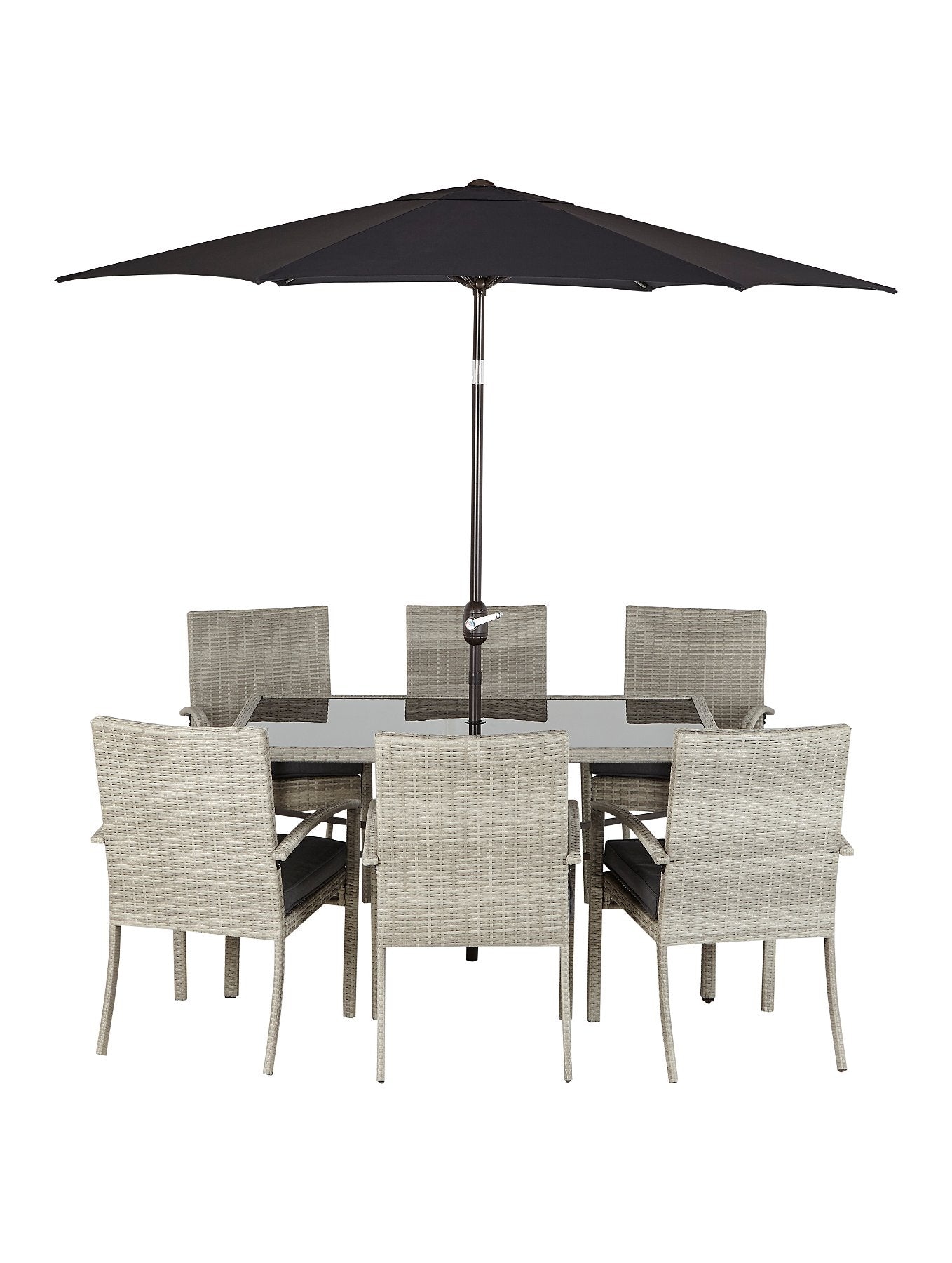 Charcoal 8 Piece Patio Set