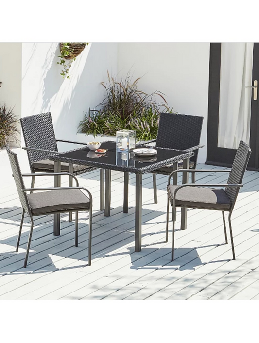 Black 5 Piece Patio Set