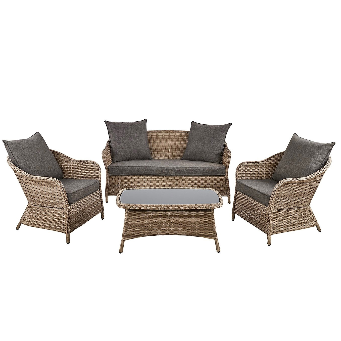 4 Piece Garden Sofa Set