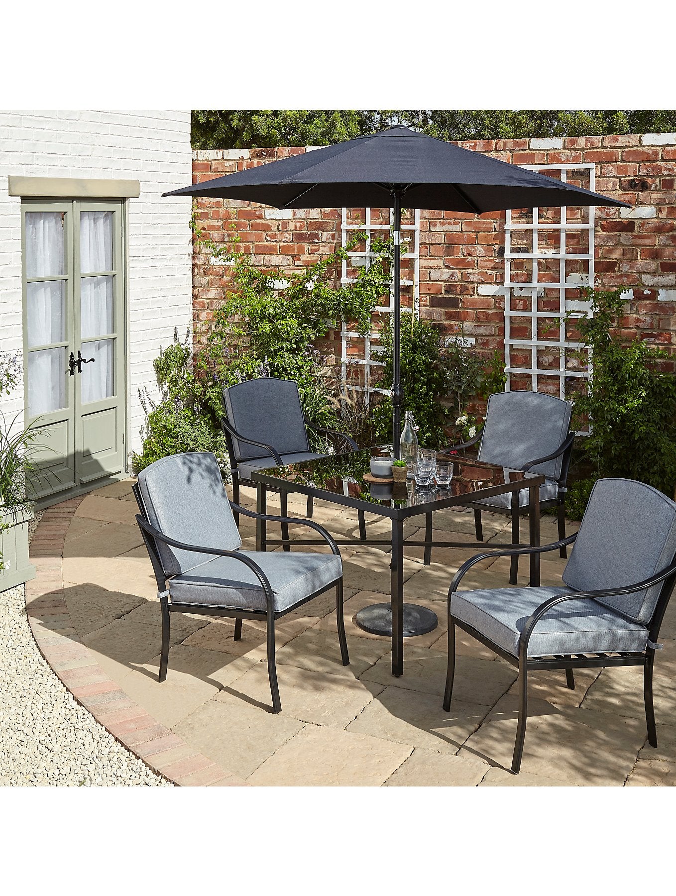 Classic 6 Piece Patio Set - Charcoal