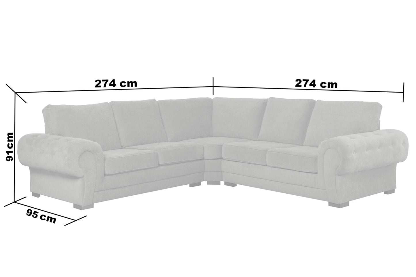 Venus Corner Sofa (2C2)