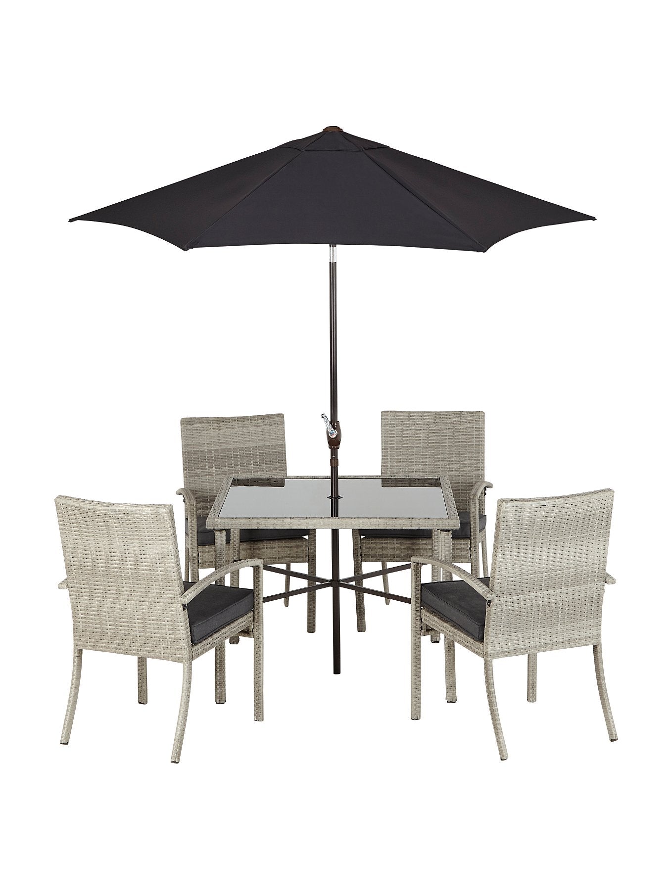 Jakarta charcoal 6 piece on sale garden sofa dining set