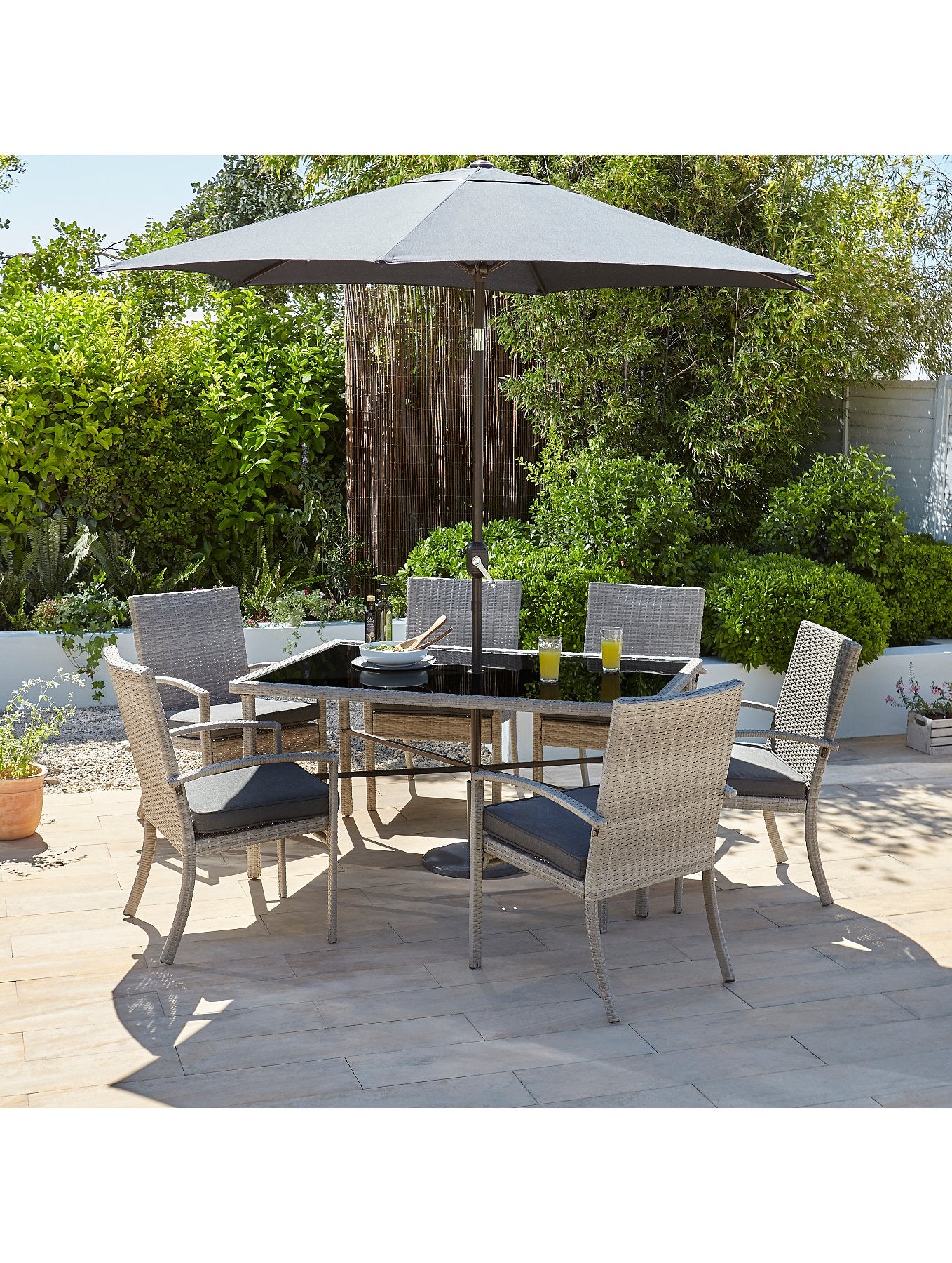 Charcoal 8 Piece Patio Set