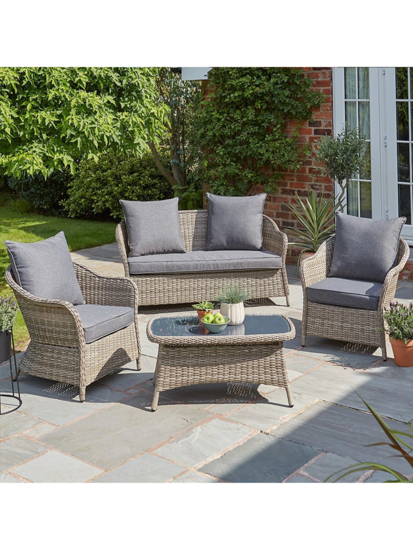 4 Piece Garden Sofa Set