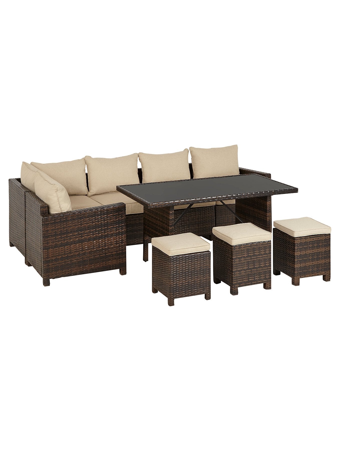 Linen Corner Group Garden Dining Set