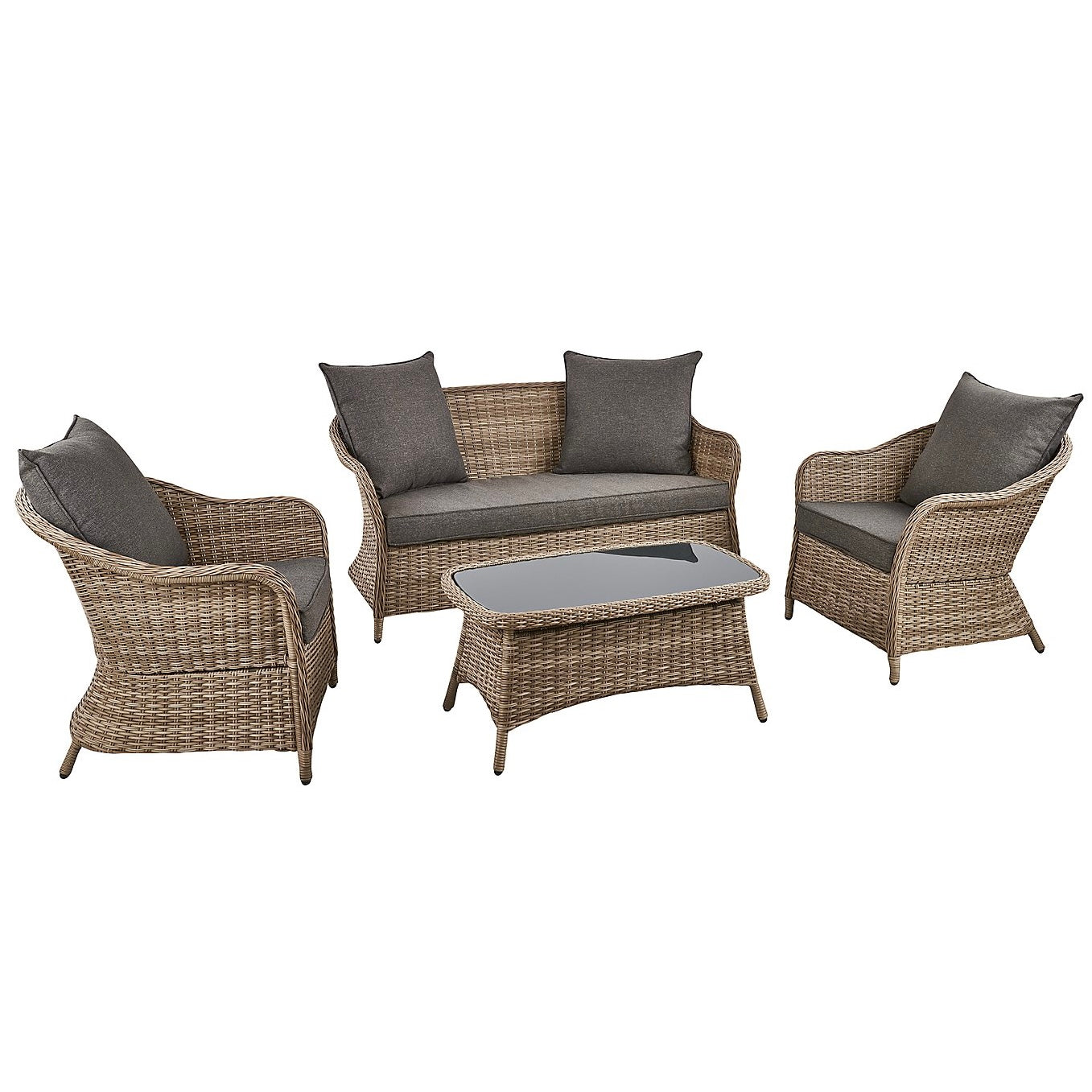 4 Piece Garden Sofa Set