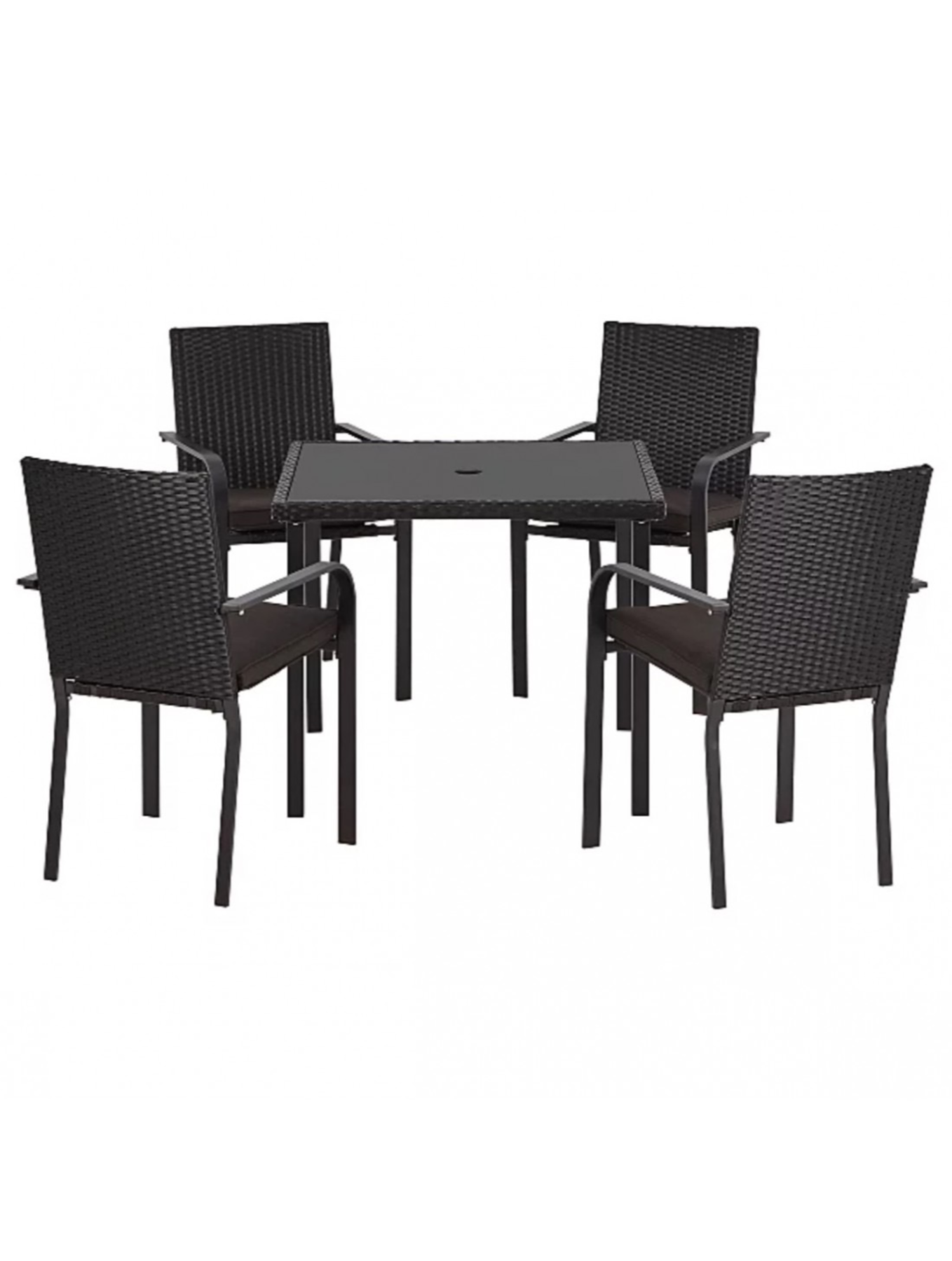 Black 5 Piece Patio Set