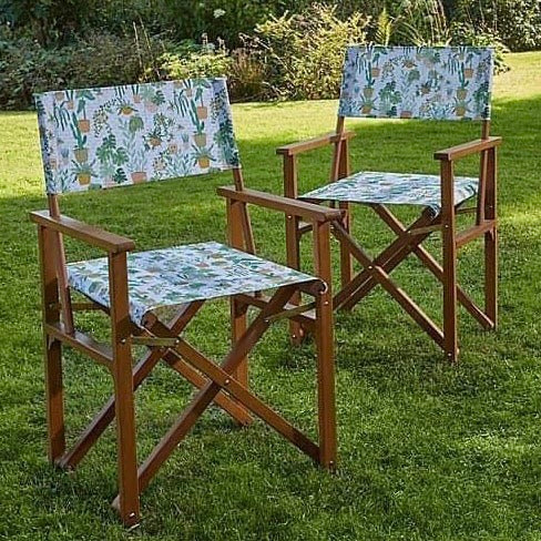 Plant Garden Director Chairs - Set of 2