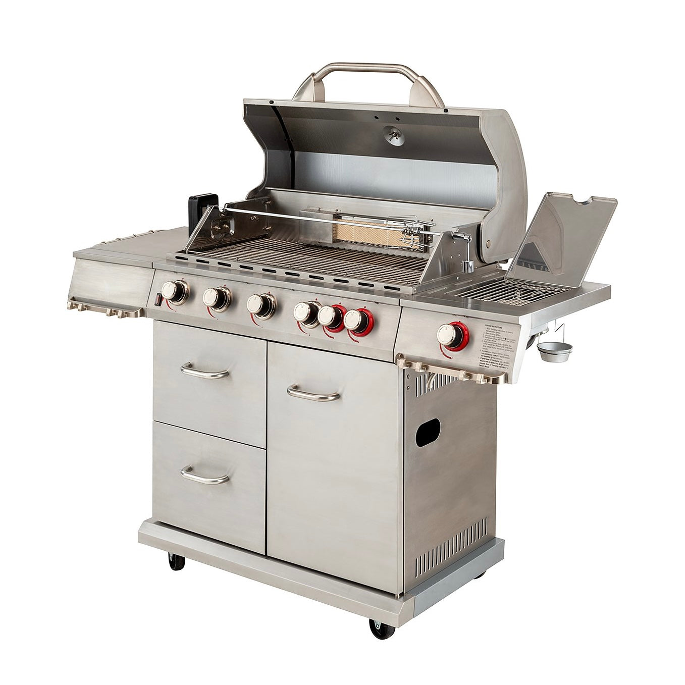 UniFlame 6 Burner Gas Grill BBQ