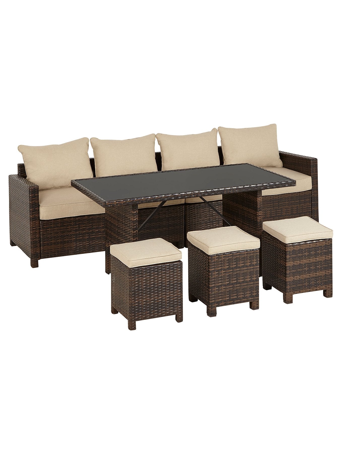 Linen Corner Group Garden Dining Set