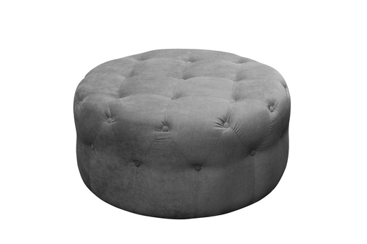 Lux Round Material Footstool