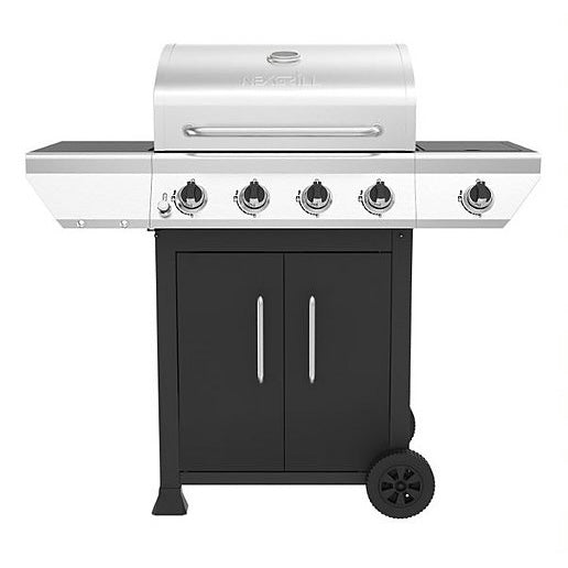 Nexgrill Classic 4 Burner Gas Grill with a Charcoal Tray Insert